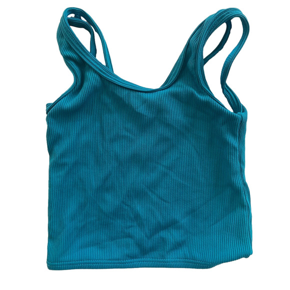 Little & Lively x Current Tyed: The "Ocean" Ribbed Swim Tank & ruffle bottom 6mo - Picture 6 of 7